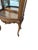 Wood Vintage French Carved Vitrine Curio Cabinet Hutch Display Louis XV Style For Sale - Image 7 of 13
