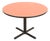 Herman Miller Style Modern Round Pedestal Dining Table or Game Table For Sale