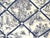 Chinoiserie Custom Upholstered Blue and White Toile French Memory Board Bulletin Board With Navy Grosgrain Ribbon For Sale - Image 3 of 10
