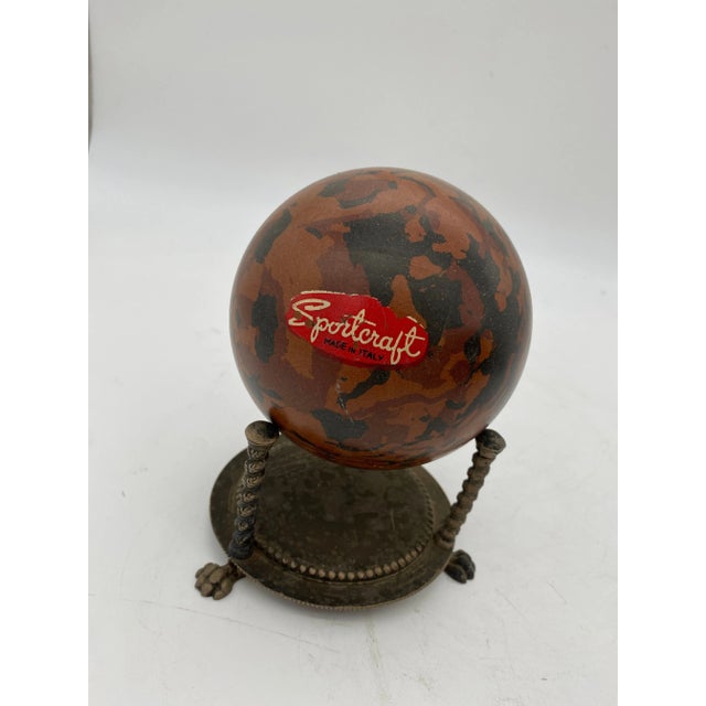 Vintage Marble, Brass, Resin, Glass Spheres With Stands Collection- 8 Pieces For Sale In Los Angeles - Image 6 of 12