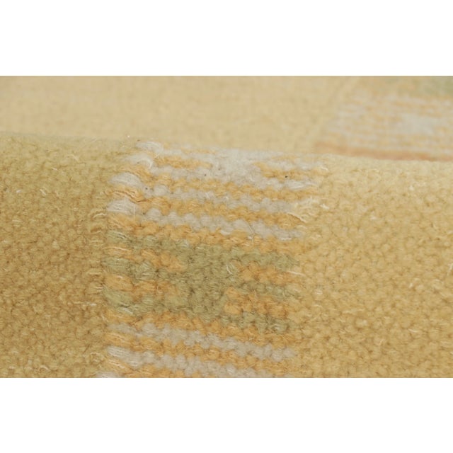 Rug & Kilim’s Scandinavian-Inspired Rug, Beige-Cream With Square Geometric Patterns For Sale In New York - Image 6 of 7