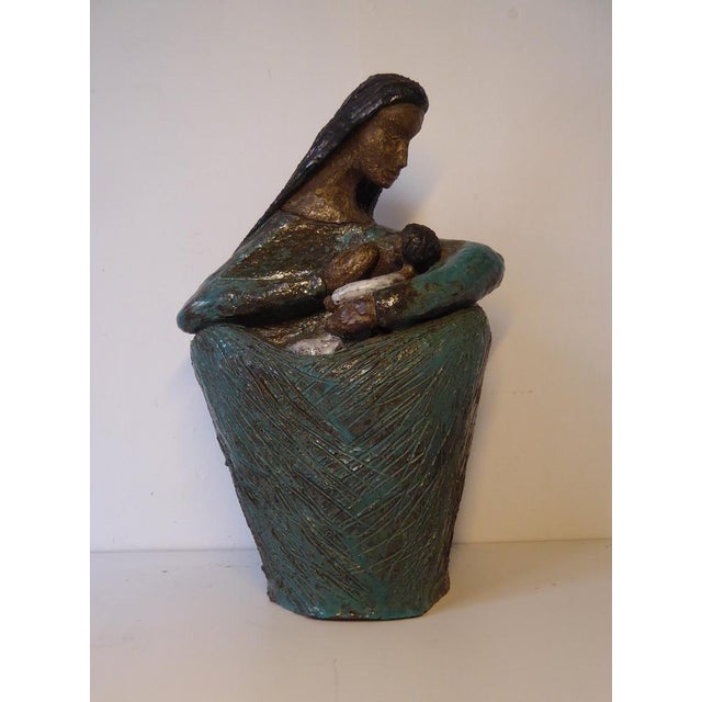 Large Ceramic Art Sculpture by Odette Dijeux for Namur, Belgium, 1950s For Sale - Image 13 of 14