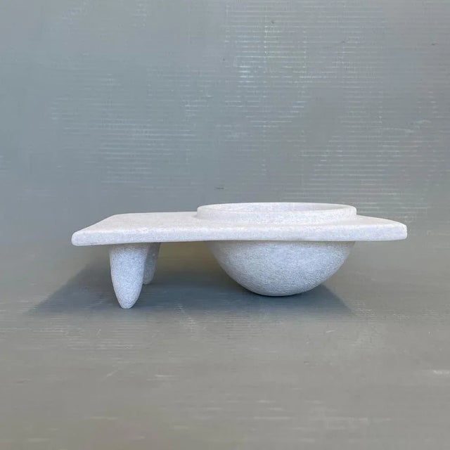 Hand Carved Marble Sculpture by Tom Von Kaenel For Sale - Image 4 of 7