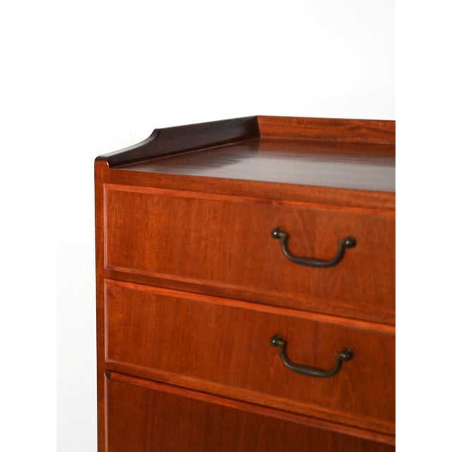 Wood Vintage Scandinavian Mahogany Cabinet, 1950s For Sale - Image 7 of 10