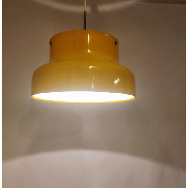 Anders Pehrson Yellow Bumling Pendant Lamp by Anders Pehrson for Ateljé Lyktan, 1970s For Sale - Image 4 of 13