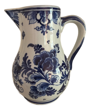 Vintage Hand Painted Delft Blue & White Pitche #1455