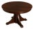 Antique Stickley Brothers 48" Round Oak Dining Table w/2 leaves For Sale