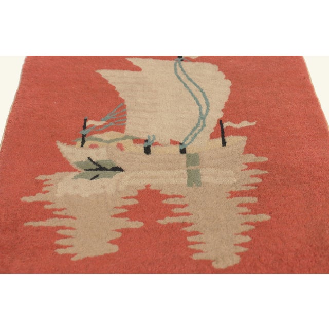 Early 20th Century Antique Chinese Art Deco Rug, 01'07 X 02'11 For Sale - Image 5 of 10