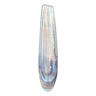 Glass Vase by Gunnel Nyman for Nuutajarvi Notsio, Finland, 1947 For Sale