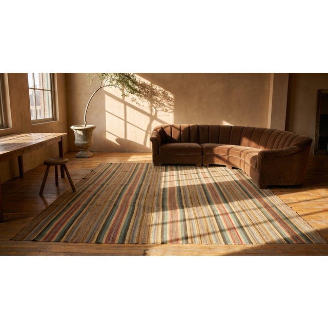 Textile Antique American Rag Rug For Sale - Image 7 of 8