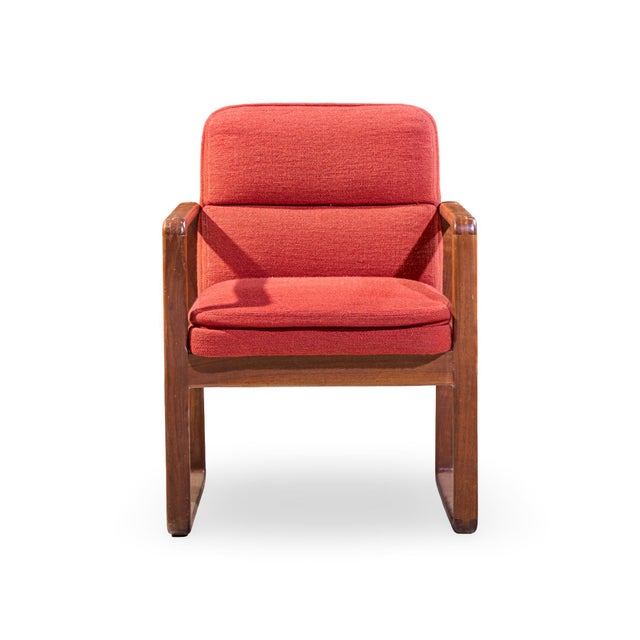 Mid 20th Century Milo Baughman Style Mid Century Oak Dining Chairs - Set of 6 For Sale - Image 5 of 6