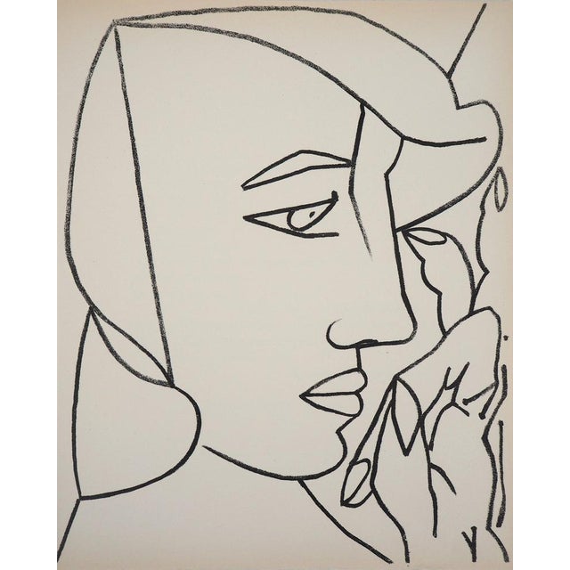 Françoise Gilot, Femme de profil, Lithograph For Sale - Image 4 of 4