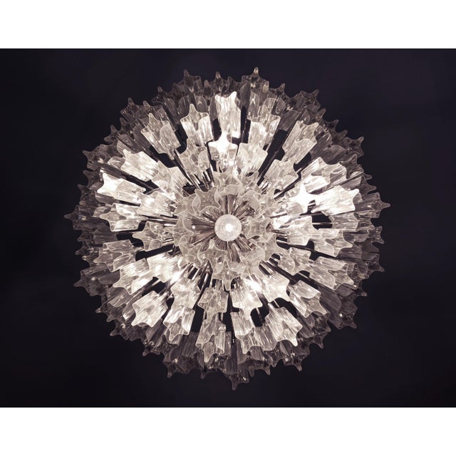 Vintage Murano Glass Quadriedri Chandelier, 1990s For Sale - Image 13 of 18