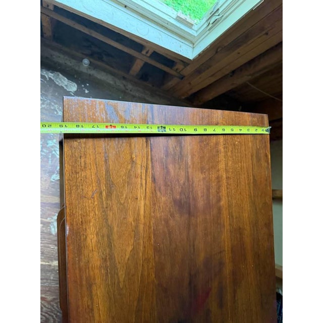 Mid Century Modern Walnut 74” Dresser by Bassett For Sale - Image 15 of 18