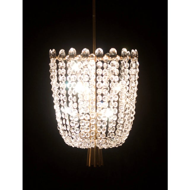 Kalmar Cut Crystal Rondino Chandelier by J.T. Kalmar, 1950s For Sale - Image 4 of 18