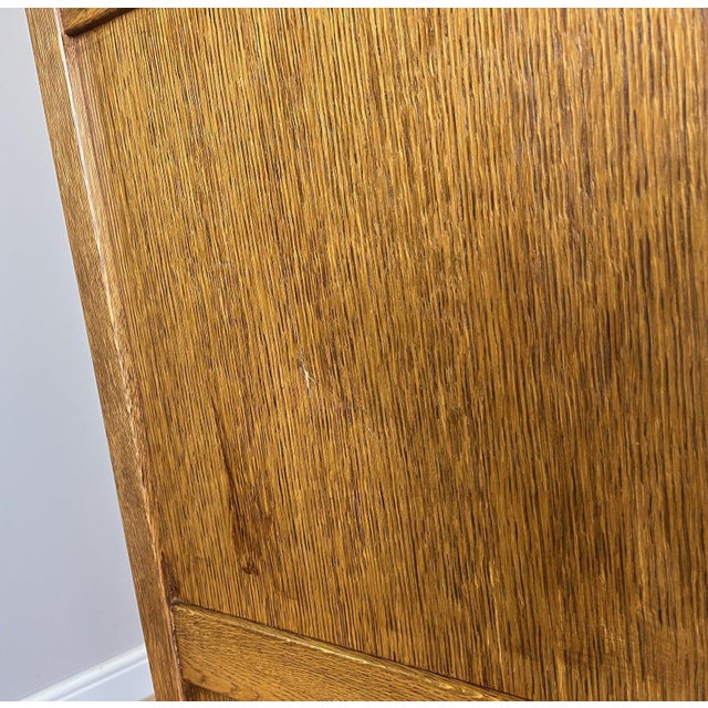 Vintage French Style Carved Oak 5-Door Armoire For Sale - Image 11 of 14
