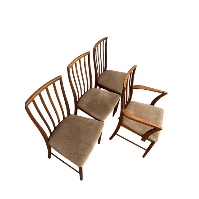1970s Vintage Mid Century Modern Dining Chair Set of 4 For Sale In Seattle - Image 6 of 6
