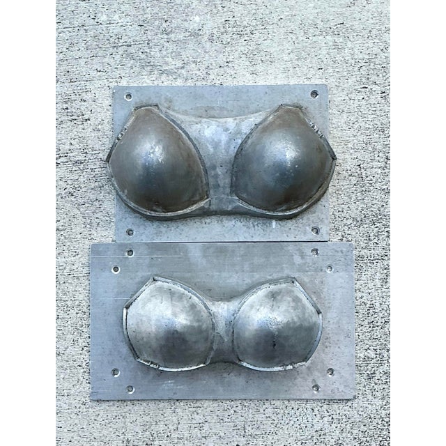Vintage Industrial Bra Pad Mold - Set of 2 For Sale - Image 11 of 12