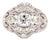 Early 20th Century 2.05 Carat Round Brilliant Cut Diamond Gold Ring, Size 6.5 For Sale