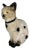Antique Folk Art Chalkware Spotted Tabby Cat Figurine For Sale