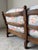 1970s Vintage French Provincial Style Carved Oak Ladder-Back Sofa With Shell Details For Sale - Image 13 of 13