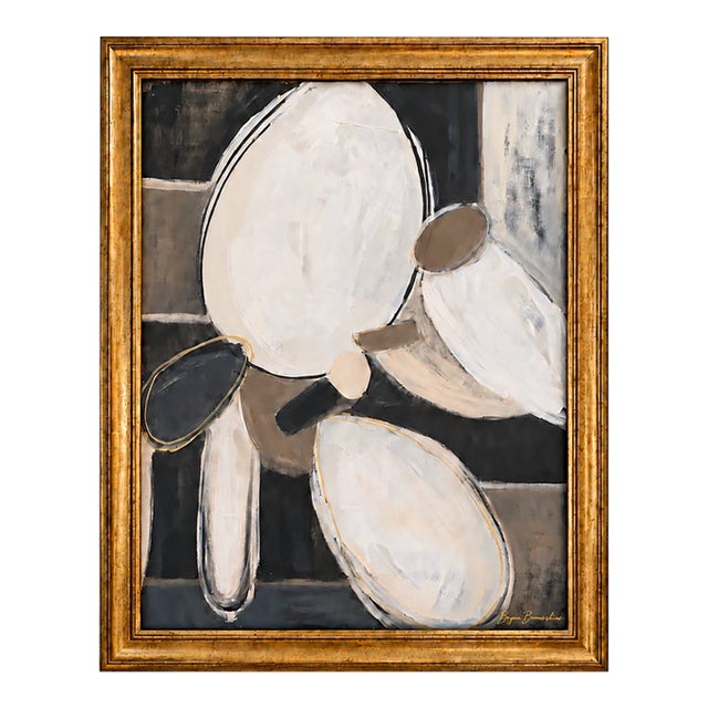Title:Shapes of Stillnes, Framed Modern Painting Framed, by Bryan Boomershine For Sale