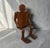 An exceptional piece of mid-century American folk art, this large-scale, 54-inch articulated wooden mannequin seamlessly...
