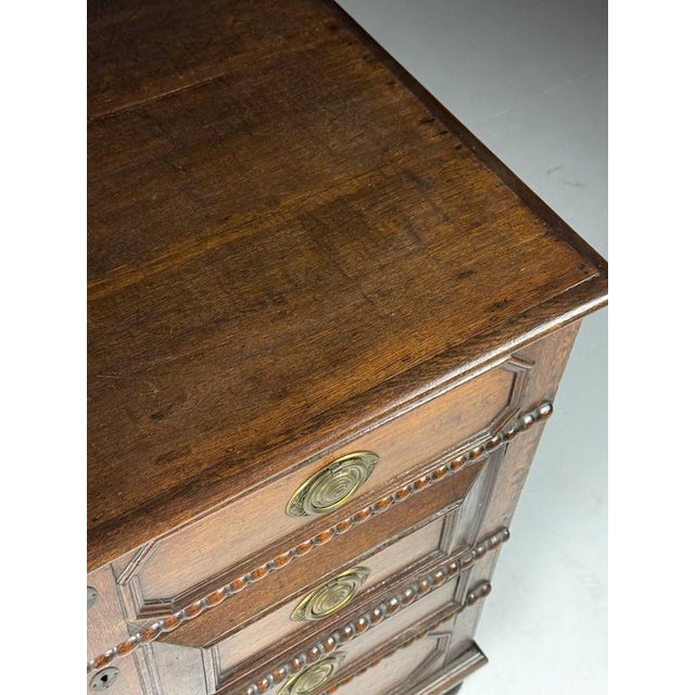 17th Century Antique Oak Chest of Drawers For Sale - Image 5 of 18
