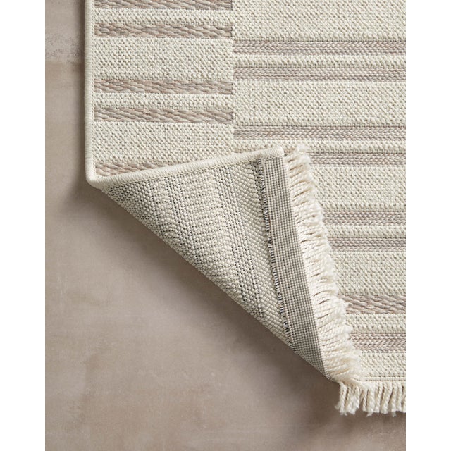 Amber Lewis x Loloi Malibu Ivory / Dove 6'-4" x 9'-2" Area Rug For Sale In Dallas - Image 6 of 7