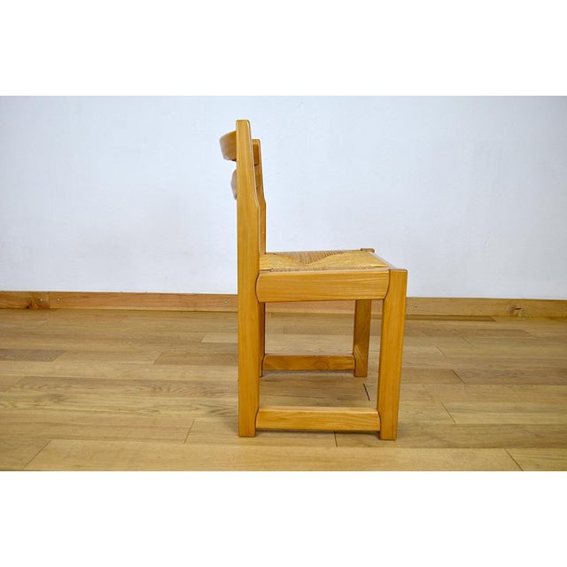 Vintage Elm Chairs from Maison Regain, 1980, Set of 6 For Sale - Image 6 of 9