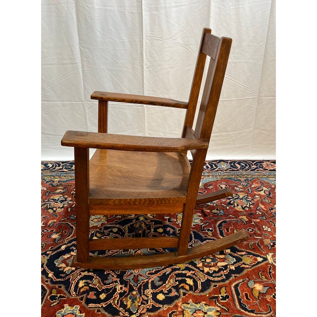 Early 20th Century Limbert Rocker For Sale - Image 12 of 12