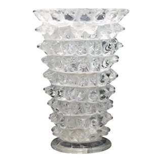 Large Size Barovier Rostrato Murano Italian Glass Vase for Barovier & Toso, 1940 For Sale