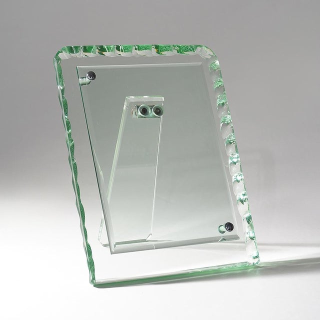 Mid-Century Modern Hammered Glass Tabletop Photo Frame, 1960s For Sale - Image 3 of 15