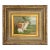 Vintage Gilt Framed Bunnies / Two Rabbits Oil on Canvas Painting, Signed For Sale