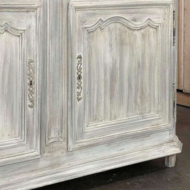 19th Century Country French Whitewashed Oak Buffet For Sale - Image 12 of 18