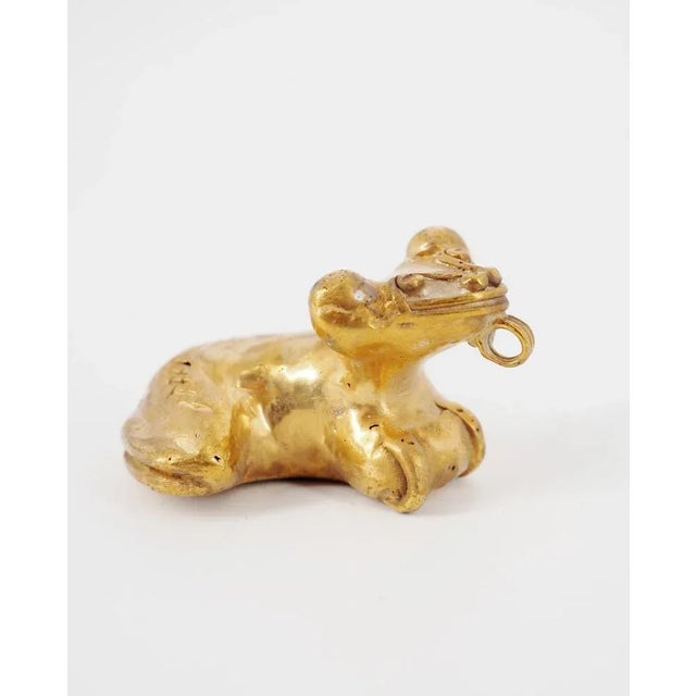 Colombian Taïrona Tumbago Statuette of Amazon Jaguar For Sale - Image 6 of 7