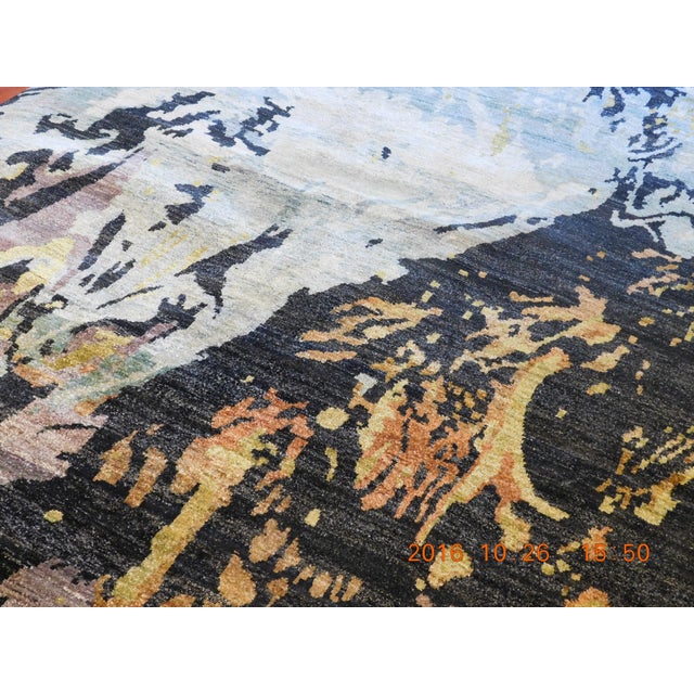 Hand-Knotted Modern Abstract Luxury Rug. 8'x 10' For Sale - Image 17 of 18