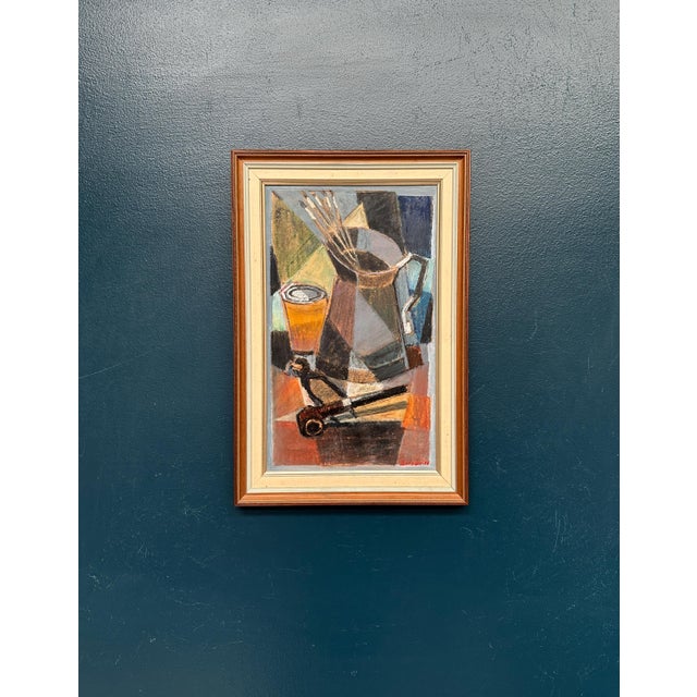 Erik Emanuelsson, Still Life, 1960s, Oil Painting on Panel, Framed For Sale - Image 15 of 17