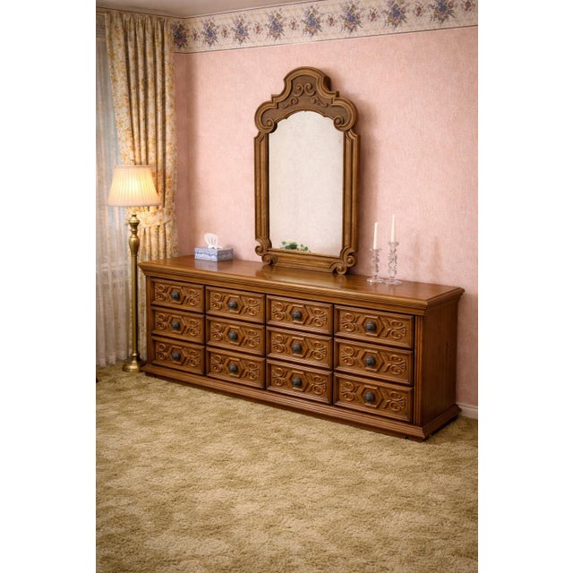 Vintage 1970s Drexel Bedroom Set, Attributed From the Mrs. Elaine R. Estate, Historic Olive Drive Neighborhood,...