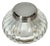 Cartier 'Must de Cartier' Crystal & Silverplate Mellon Inkwell For Sale