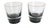 1960s Vintage Black and Clear Whisky Tumblers by Dromhall O'Broin for Caithness, 1968, Set of 2 For Sale - Image 5 of 5