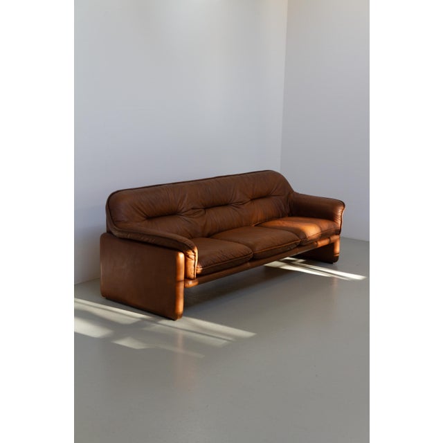 DS-16 3-Seater Sofa in Brown Leather from de Sede, 1970s For Sale - Image 11 of 18
