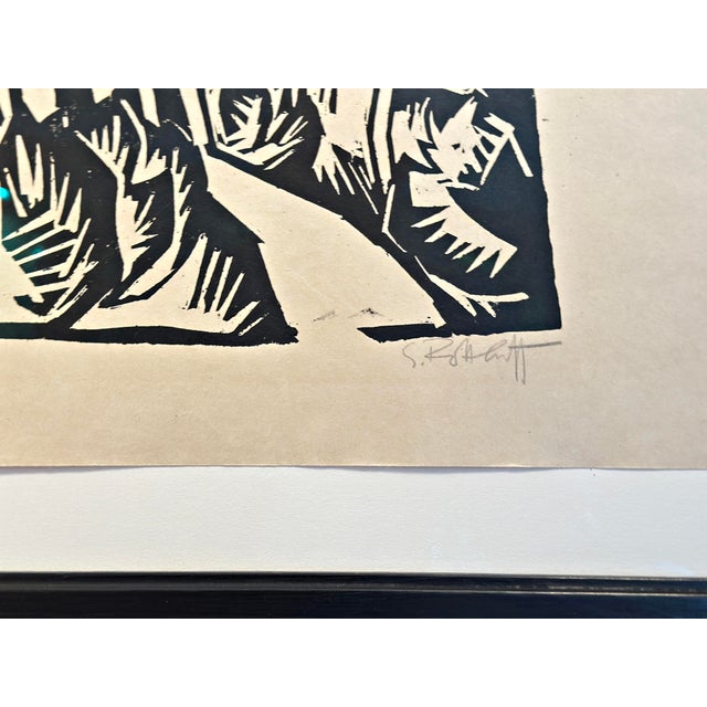 1910s Karl Schmidt-Rottluff, Haus mit Pappeln, 1913, Woodcut, German Expressionism For Sale - Image 5 of 7