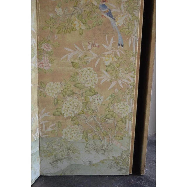 1950s 1950s Screen With Gold Leafing Details by Robert Crowder For Sale - Image 5 of 12