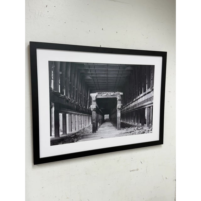 Design Plus Gallery presents a Photography Print of the Tempelhof Airport in Berlin, Germany. A black and white photograph...