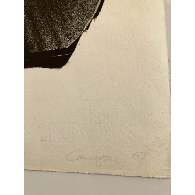 Rafael Canogar, El Herido, 1960's Spanish Avant Garde Political Screenprint Lithograph Signed, 1969 For Sale - Image 4 of 6