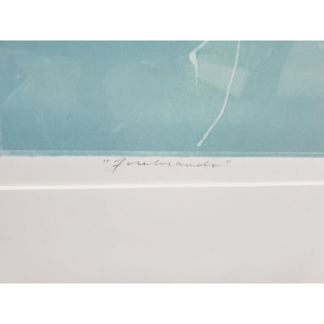 50” Large Scale Jean Richardson Signed Limited Edition Lithograph Entitled Firebrands This monumental panoramic lithograph...