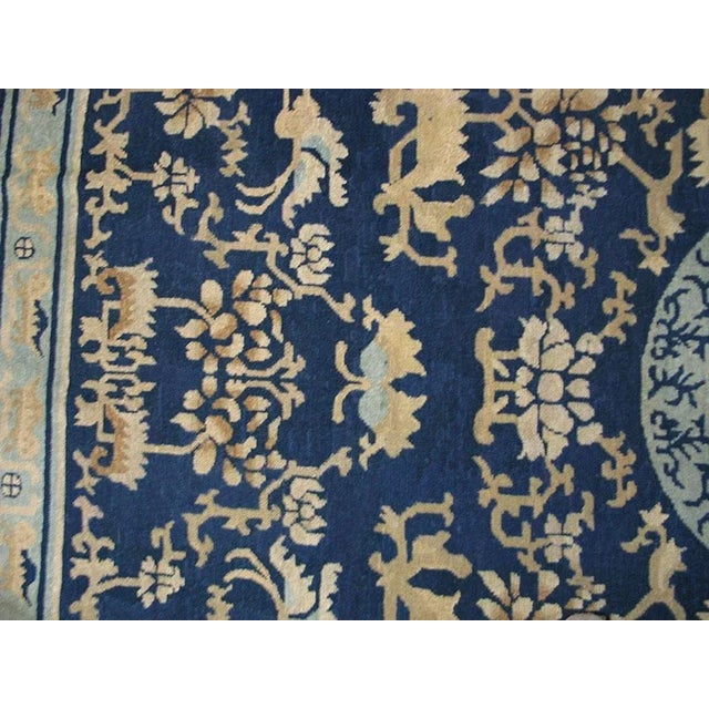 Mid 19th Century Mid-19th Century W. Chinese Ningxia Carpet ( 6'9" x 9'6" - 205 x 290 ) For Sale - Image 5 of 5