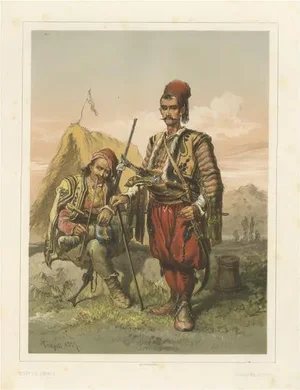 Preziosi, Croatian Guards, Chromolithograph