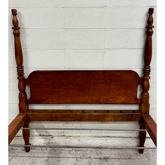 Wood Antique Rope Poster Three Quarter ¾ Bed For Sale - Image 7 of 10